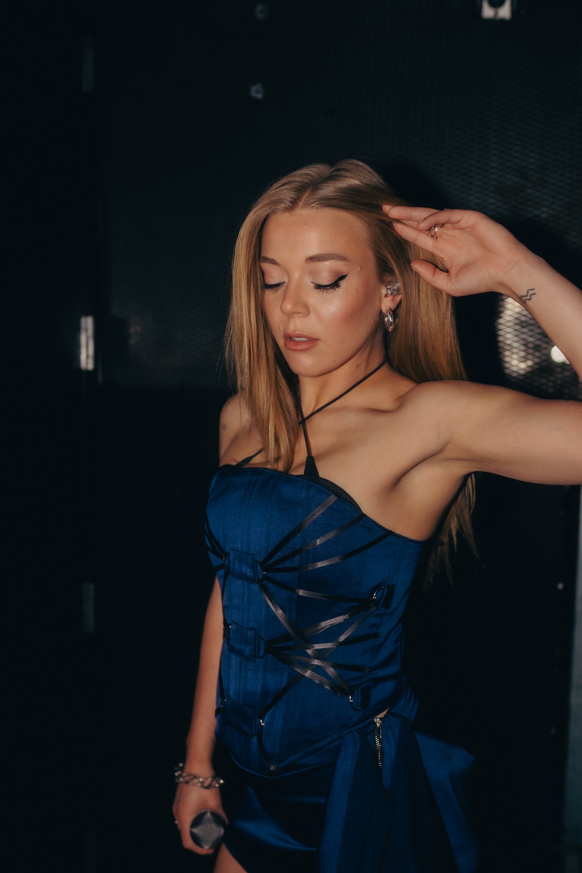 Becky Hill Close up at The Novo show in Los Angeles on Nov. 8