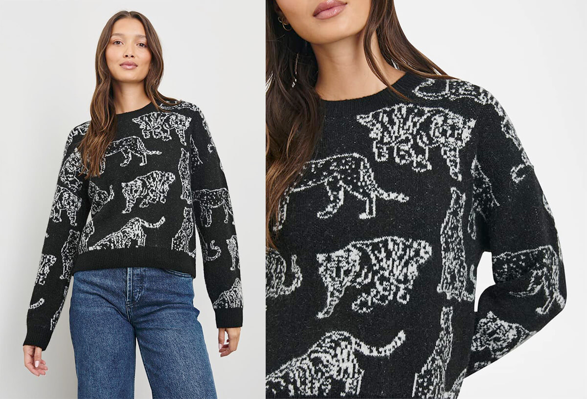 Bold Graphic Sweaters - Rails Perci Animal Sweater