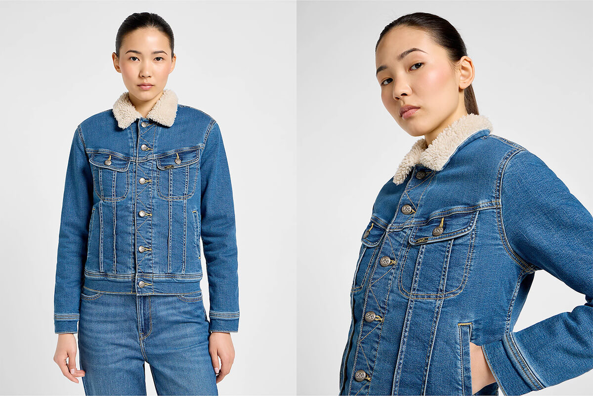 Classic Denim Jackets - Lee Women's Sherpa Rider Jacket