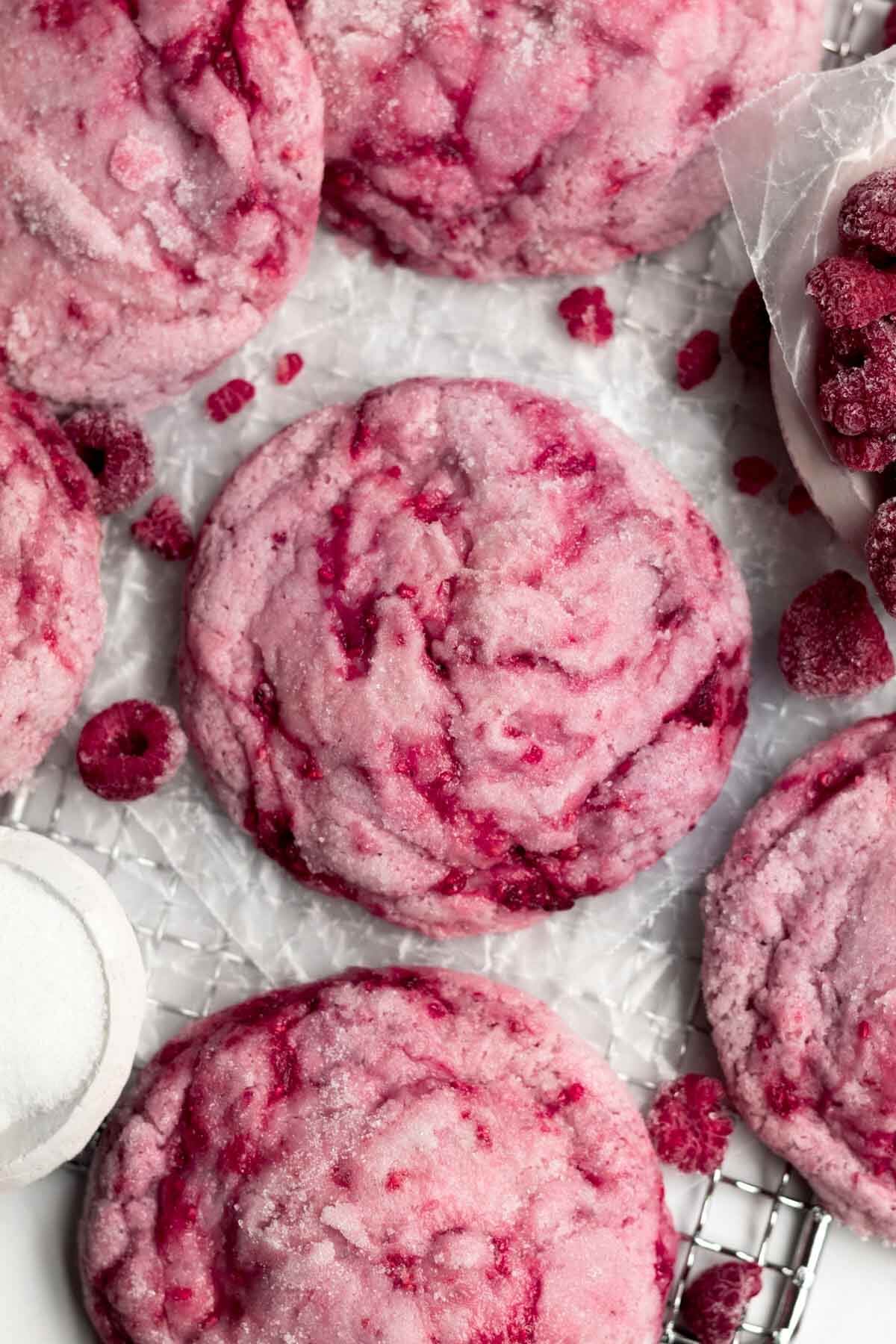 lane and grey fare raspberry cookies