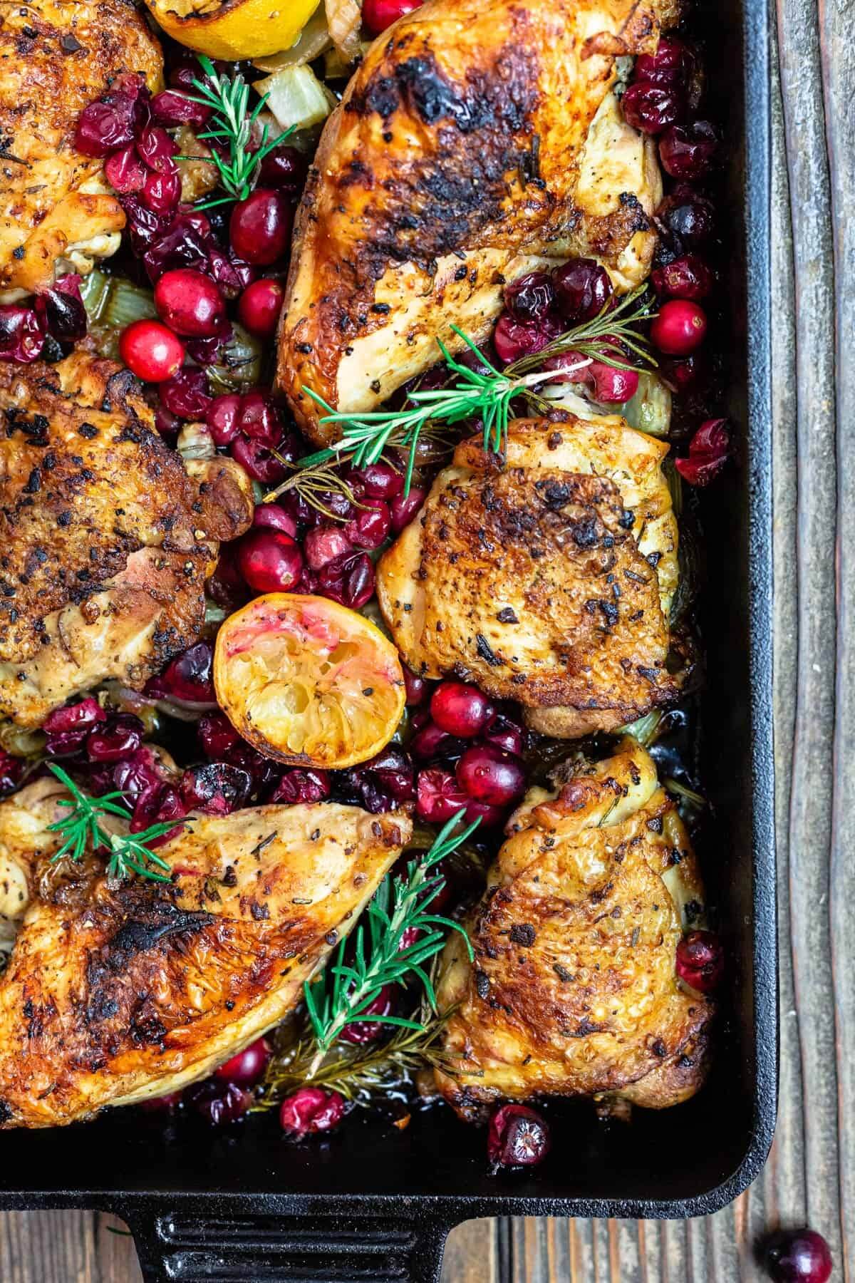 the mediterranean dish garlic rosemary cranberry chicken