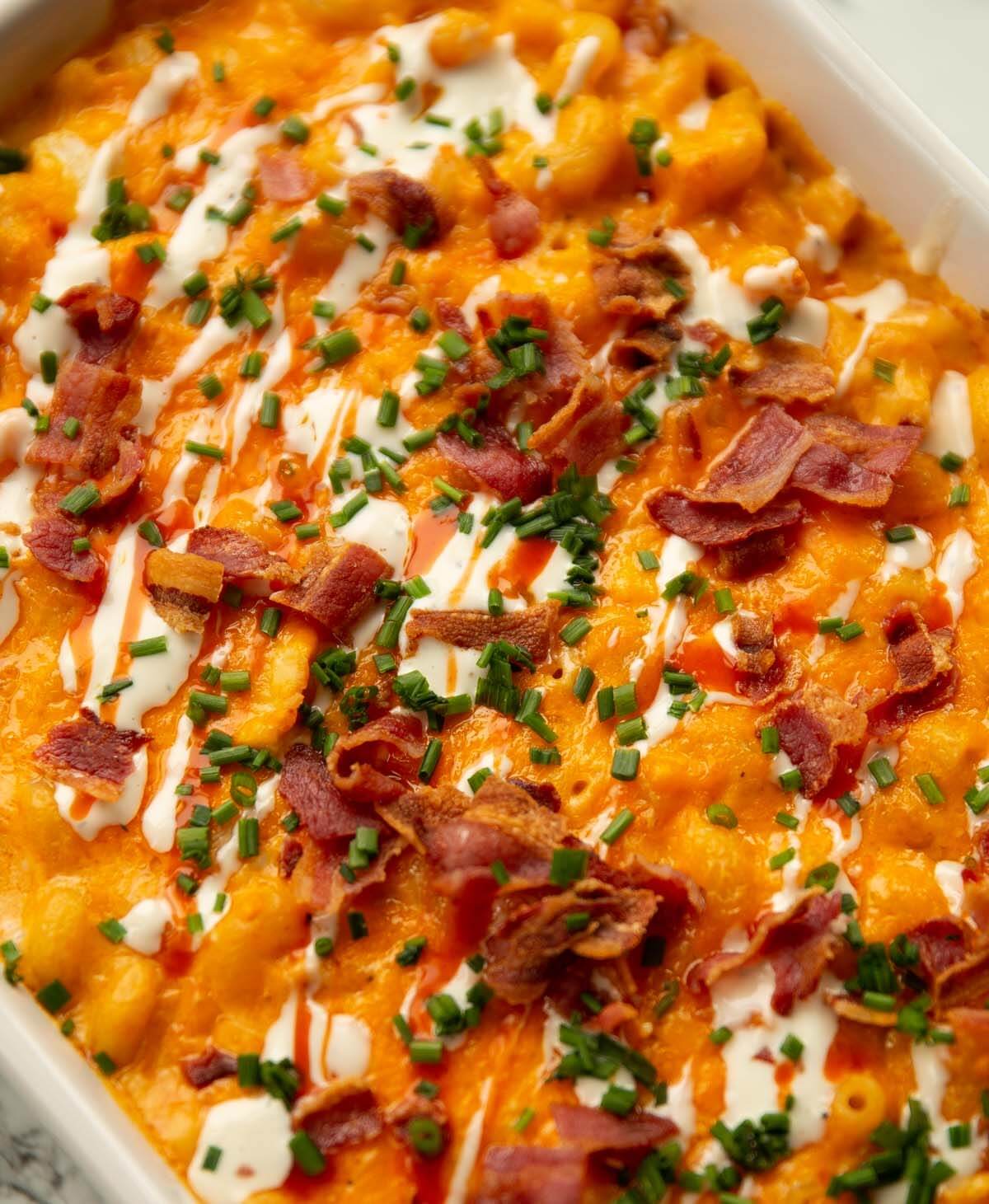 don't go bacon my heart buffalo chicken mac and cheese