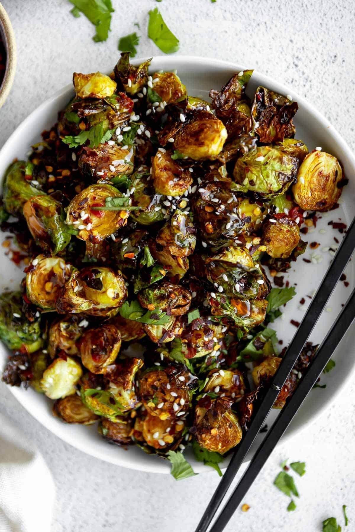 eat with clarity air fryer brussels sprouts