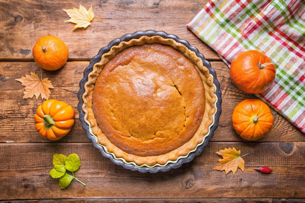 fresh pumpkin pie