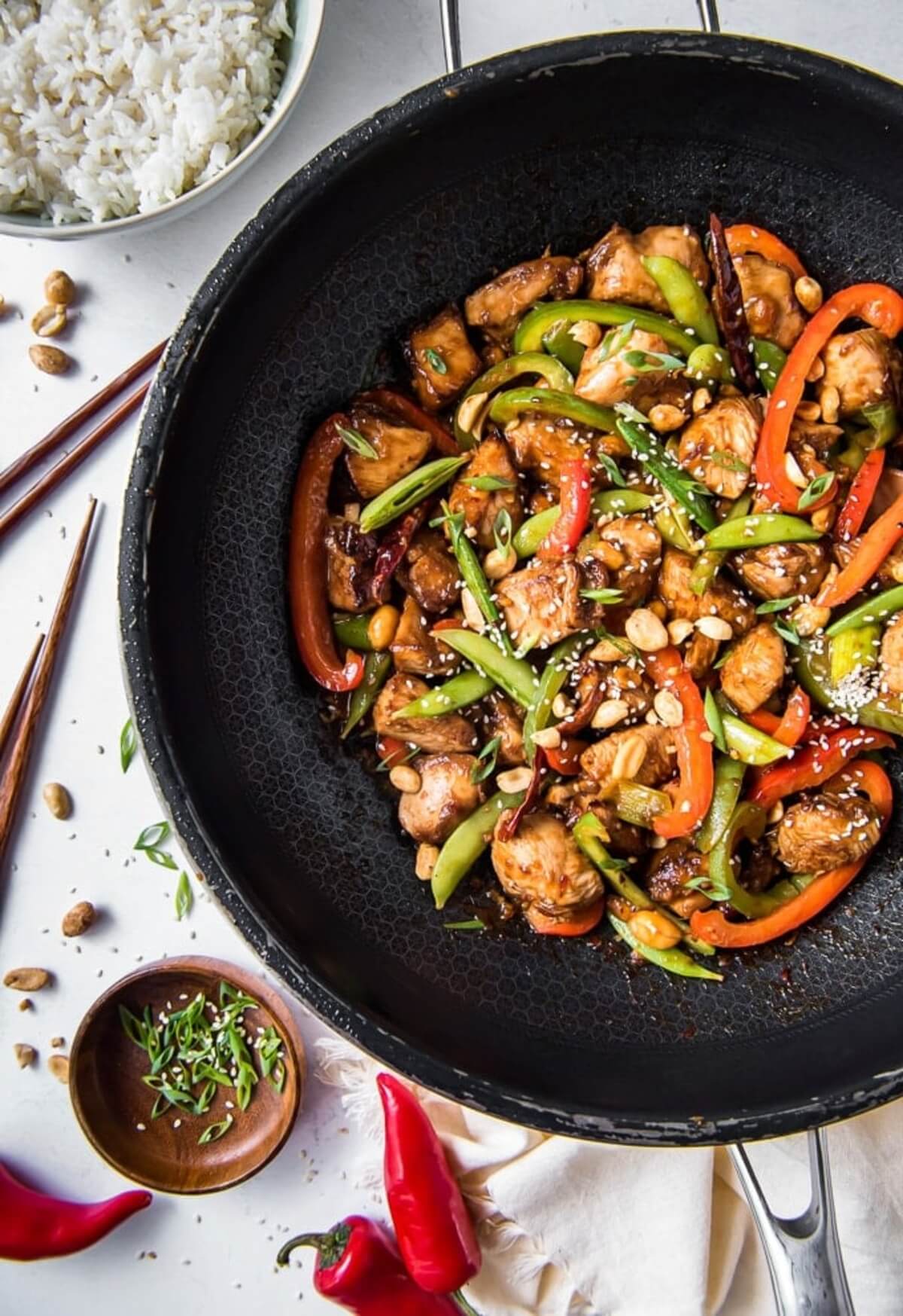 yellow bliss road szechuan chicken stir fry
