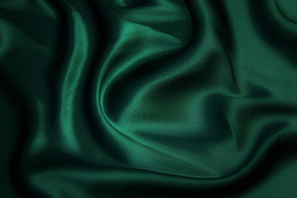 emerald green silk