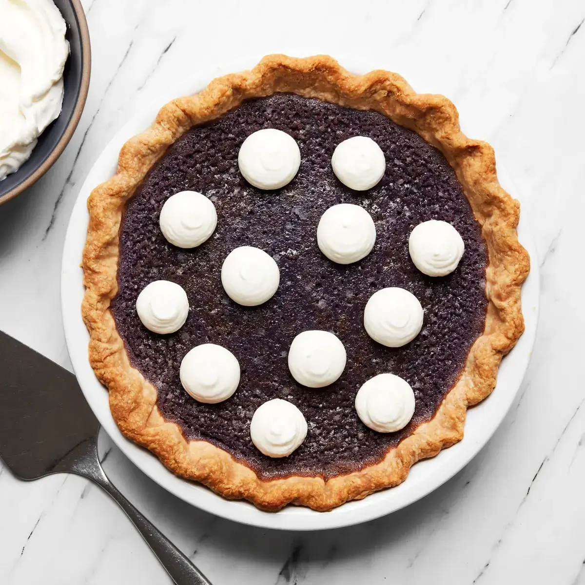 epicurious ube pie with marshmallow whip