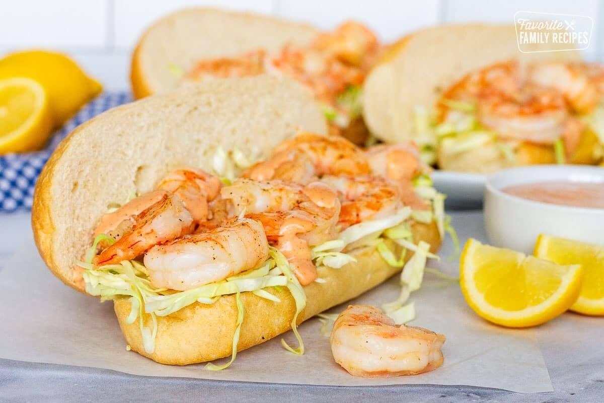 favorite family recipes shrimp po boy