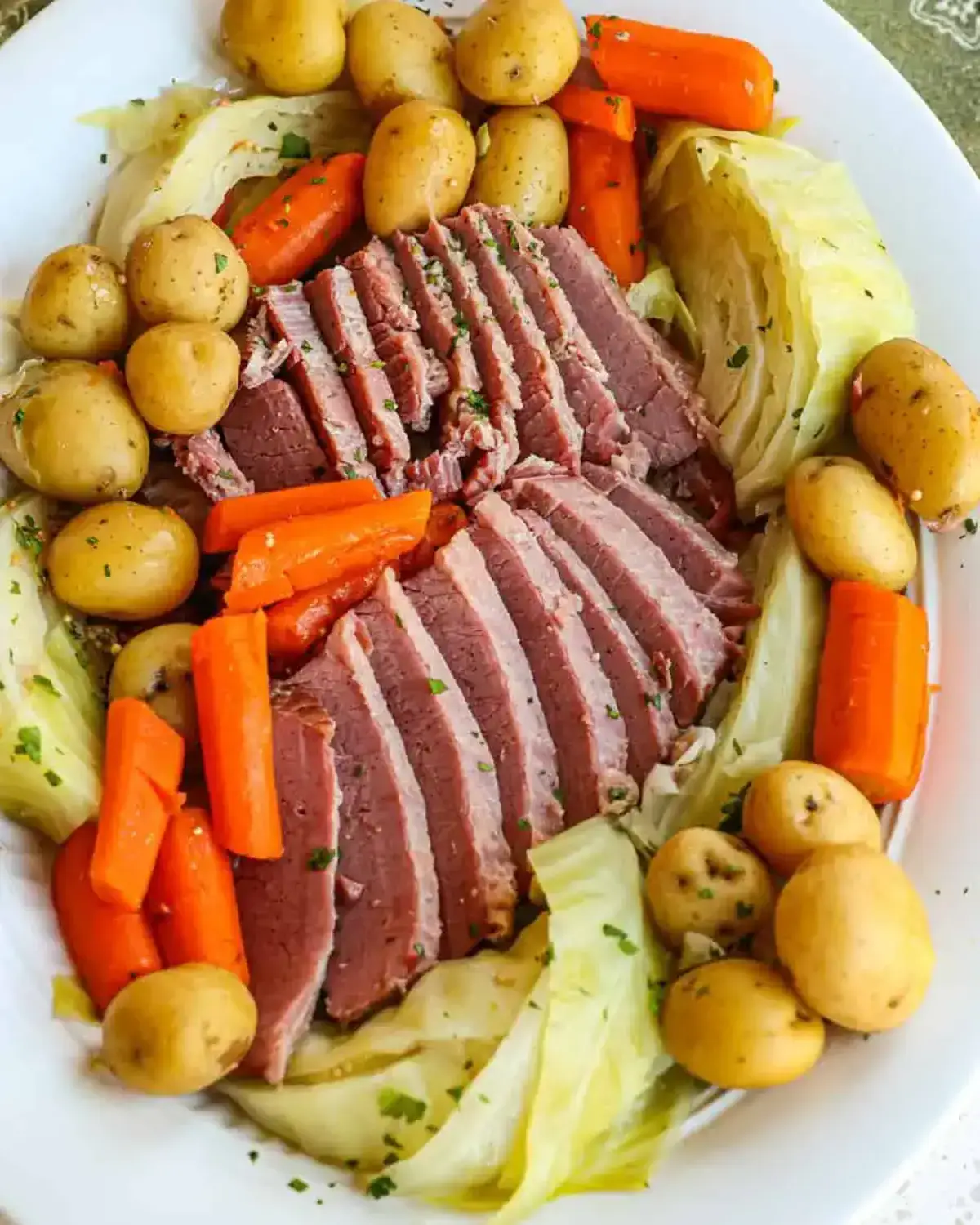 small town woman corned beef and cabbage