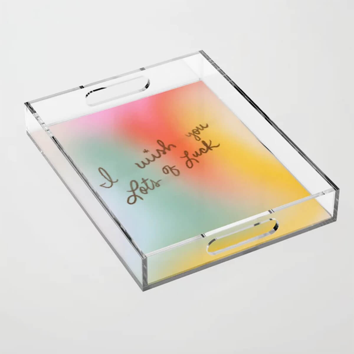 Lots of Luck Acrylic Tray by Chromoeye