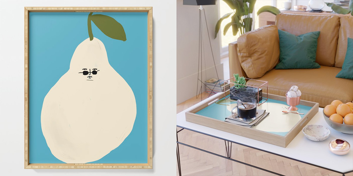 Pear Serving Tray by Banana Split