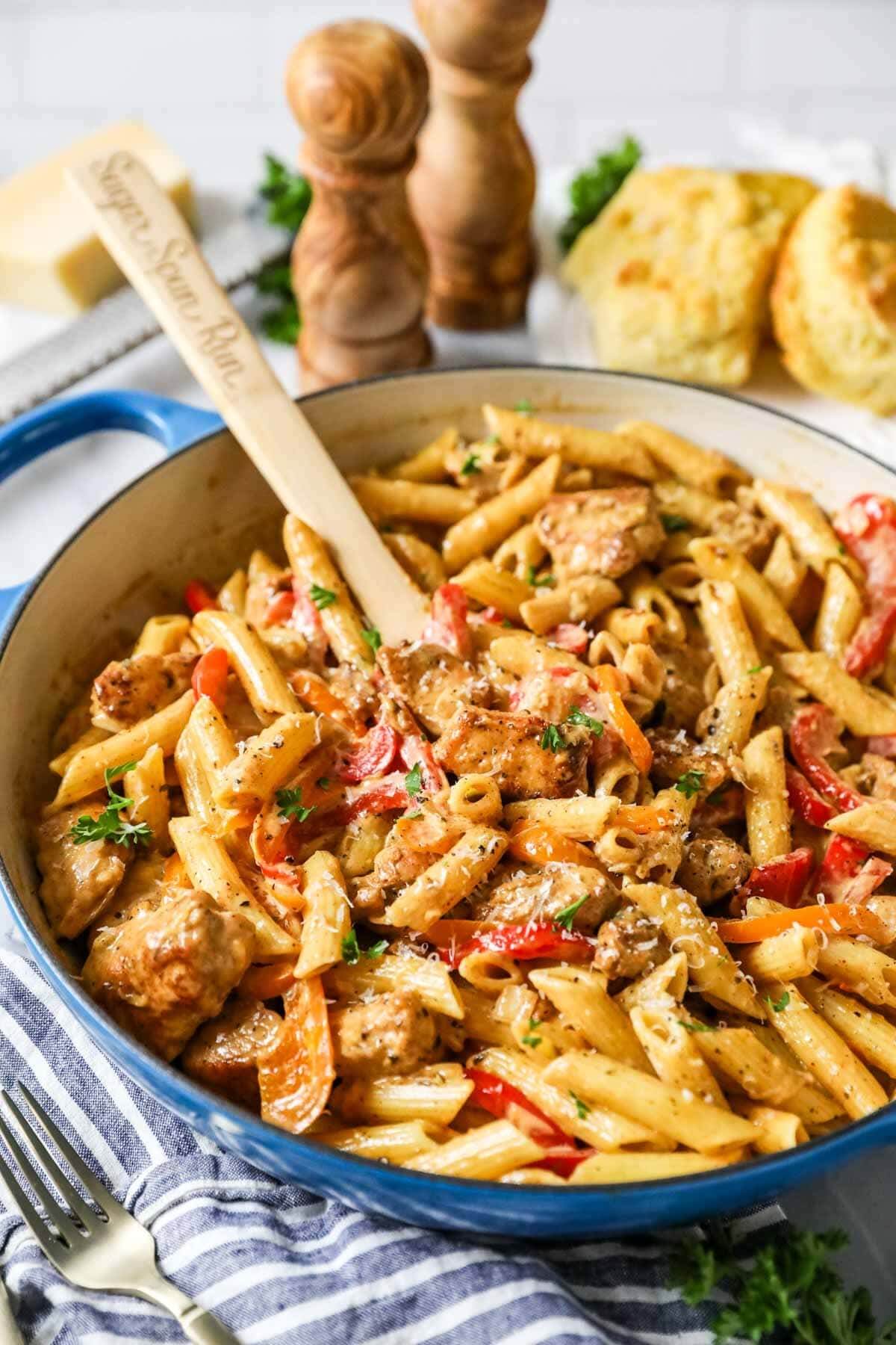 sugar spun run cajun chicken pasta