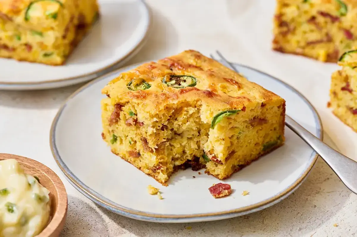 handle the heat jalapeno cheddar bacon cornbread