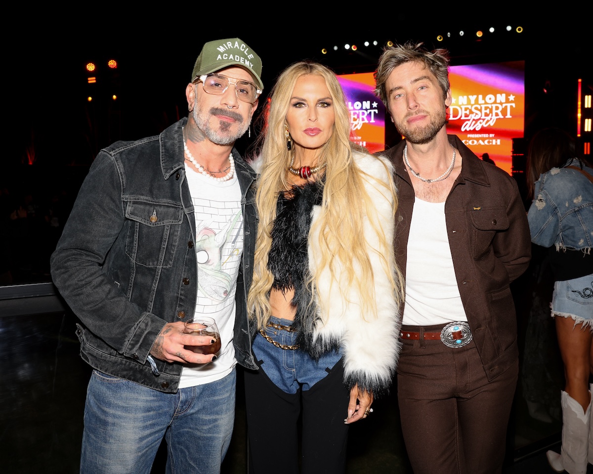 AJ McLean, Rachel Zoe, Lance Bass at NYLON Desert Disco 2025