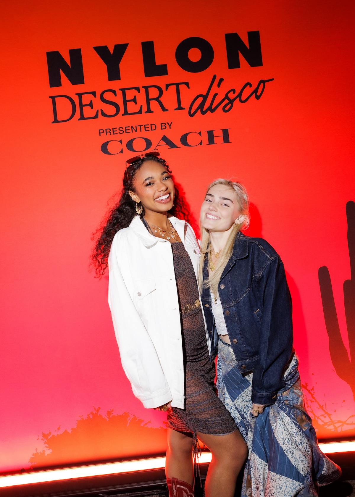 Chandler Kinney, Meg Donnelly at NYLON Desert Disco 2025
