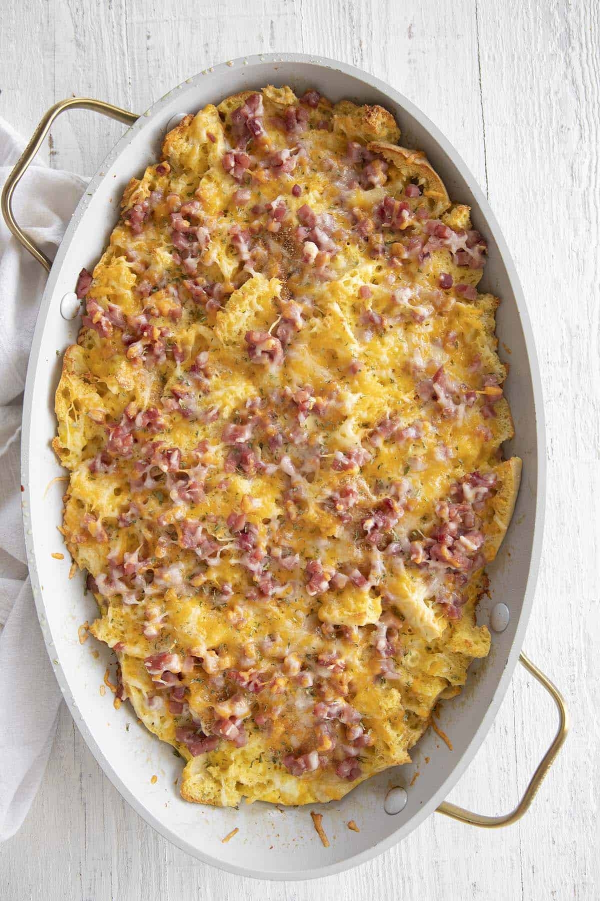 salty marshmallow english muffin breakfast skillet