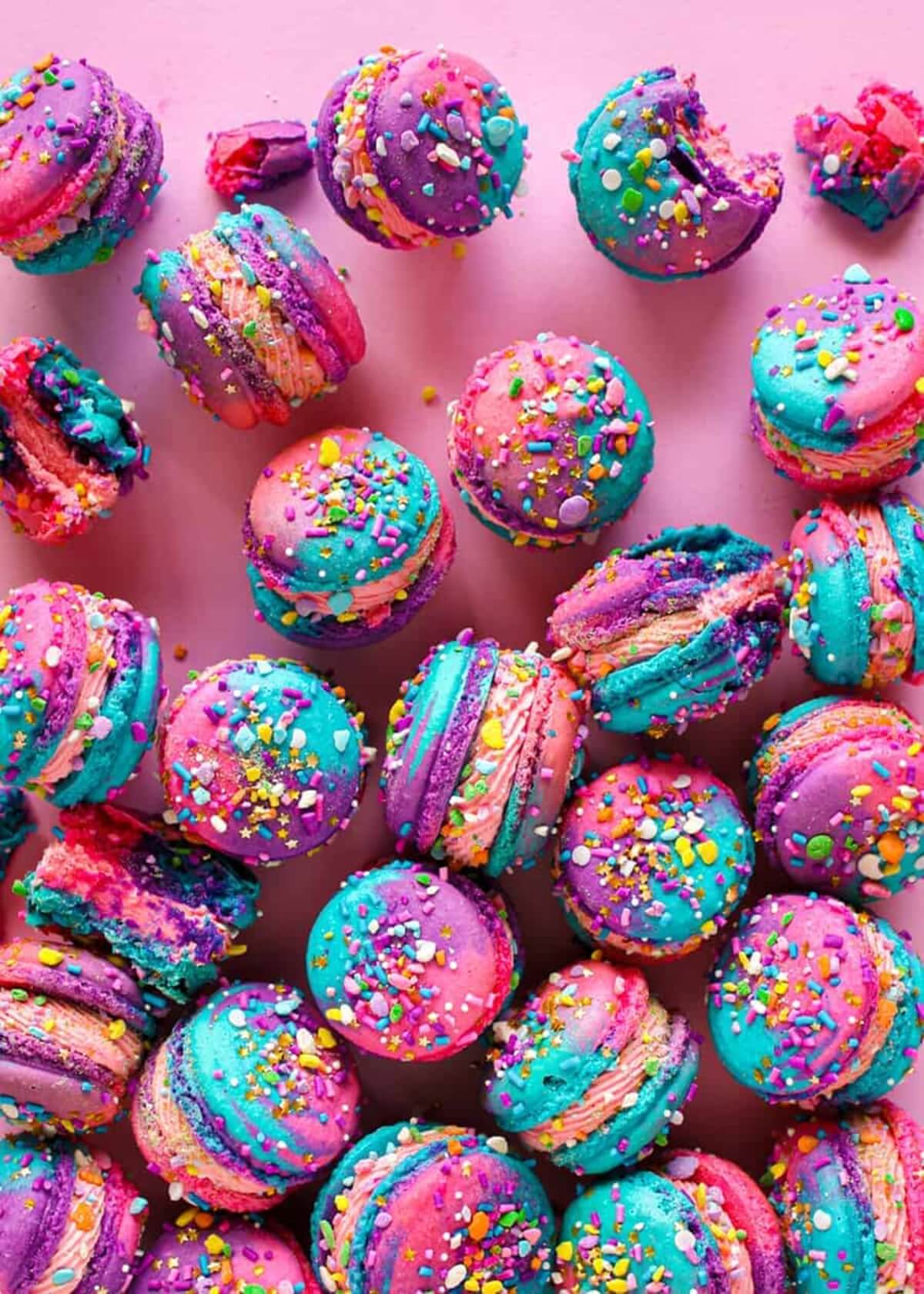 the scran line unicorn macarons