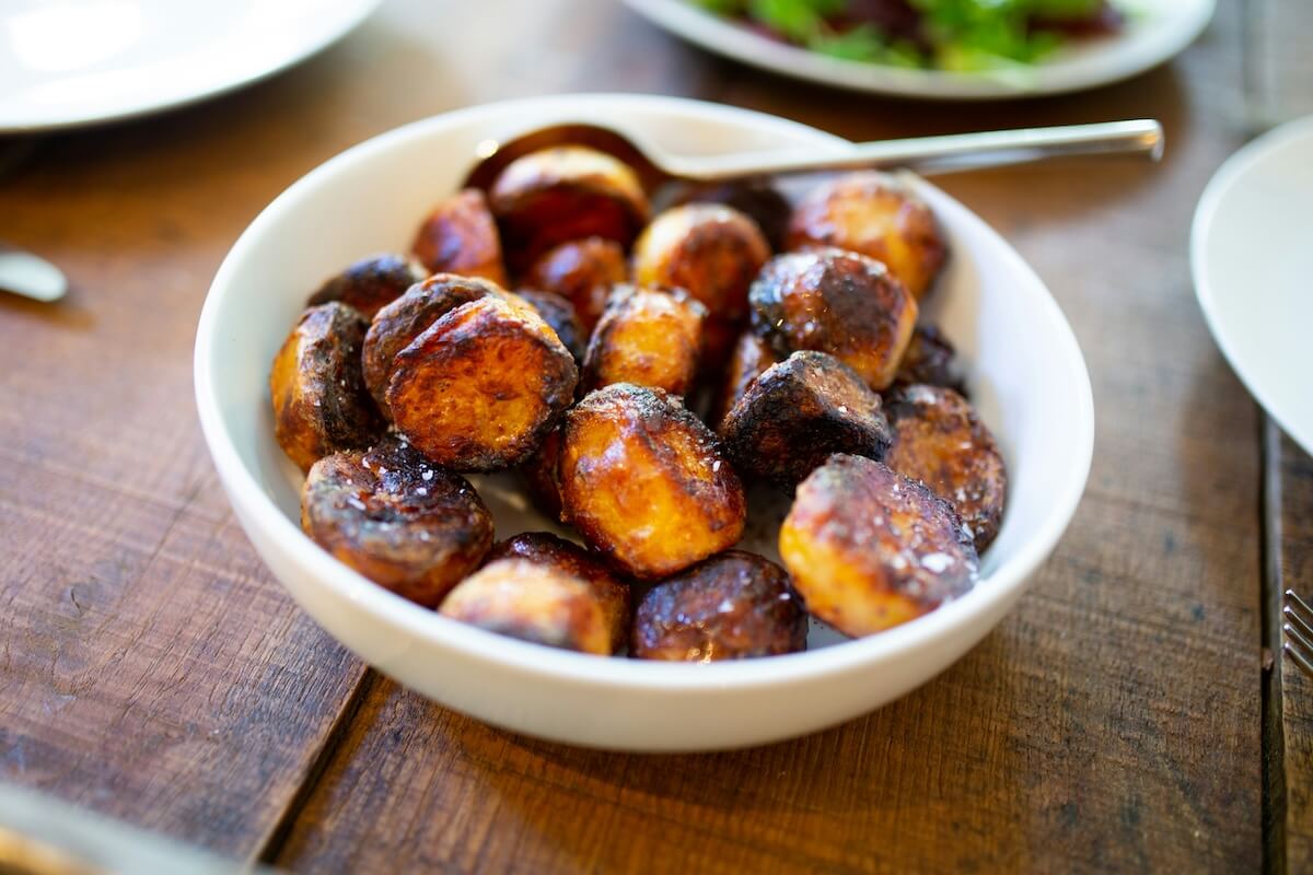 Unsplash: Plate of roasted potatoes by Jonathan Farber