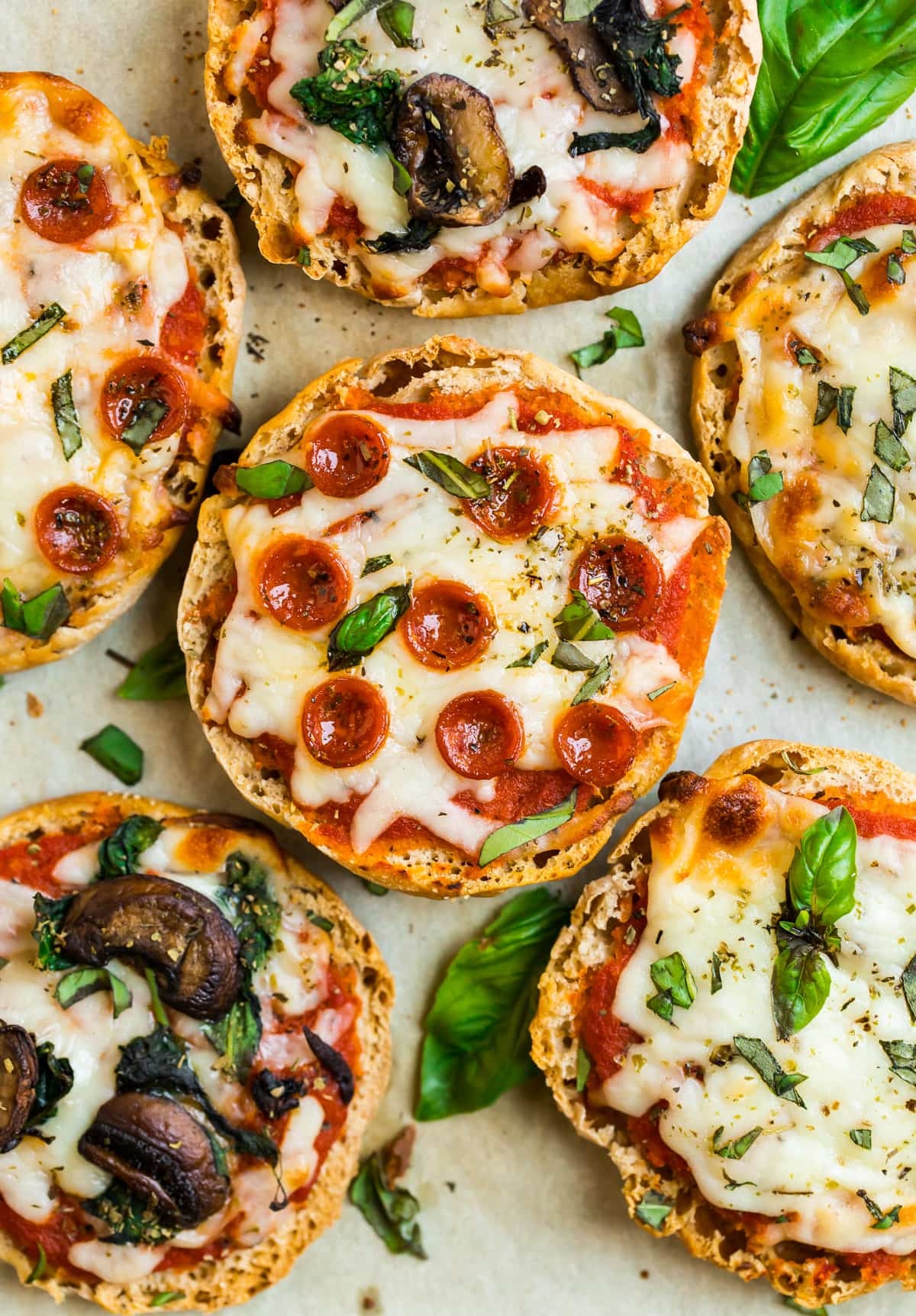 well plated english muffin pizza