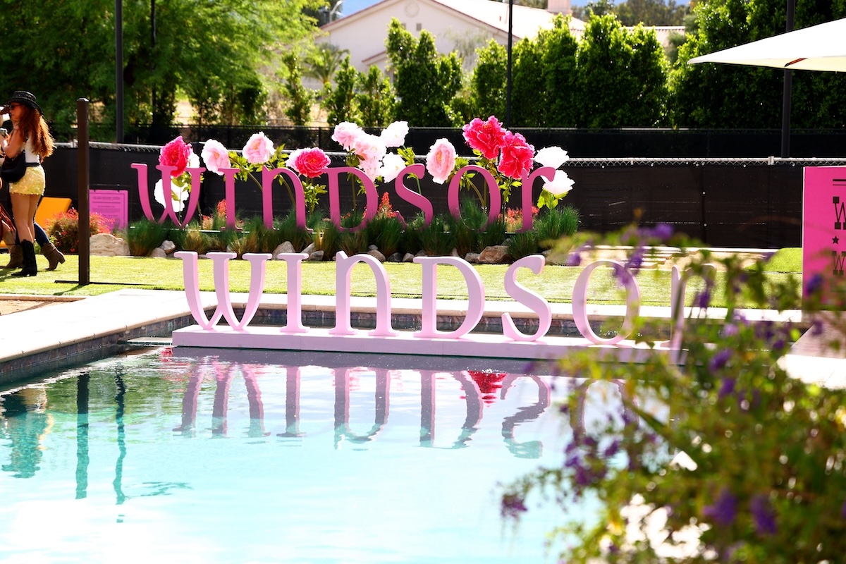 INDIO, CALIFORNIA - APRIL 26: A view of signage during the Windsor's Wild West event on April 26, 2025 in Indio, California. (Photo by Joe Scarnici/Getty Images for Windsor)