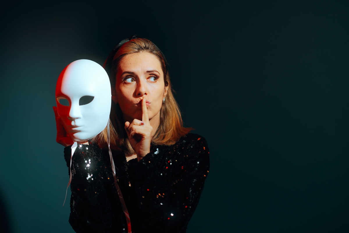 woman acting on stage