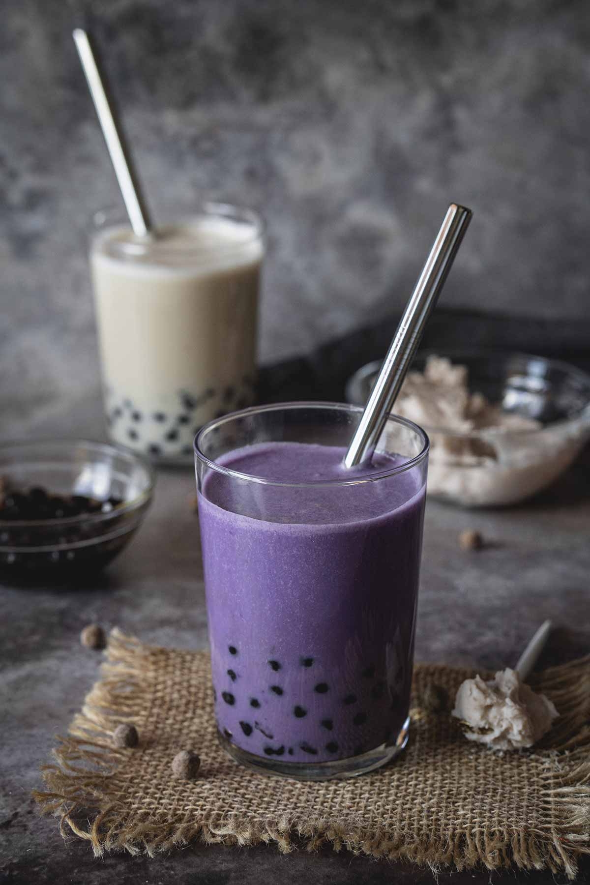 yummy addiction taro milk tea