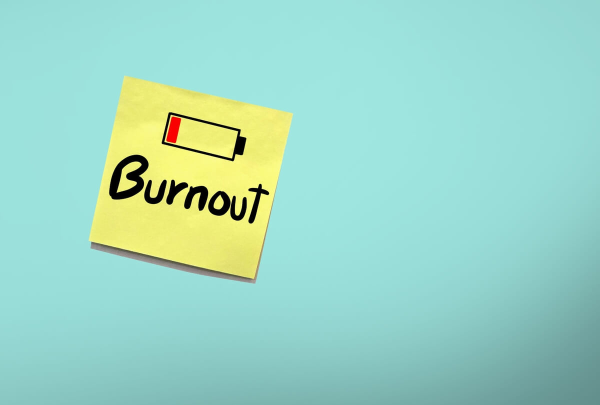 burnout sticky note