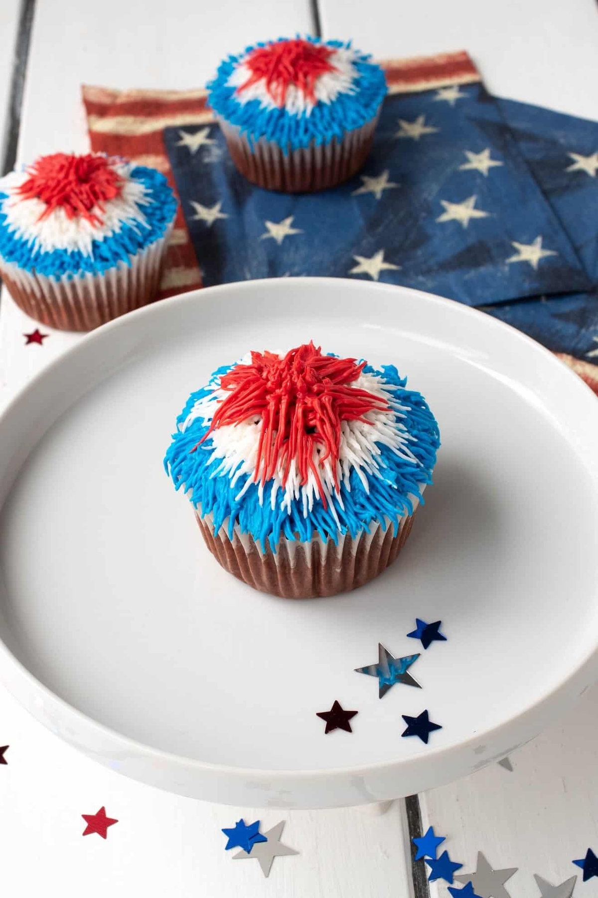 culinary ginger firework cupcakes