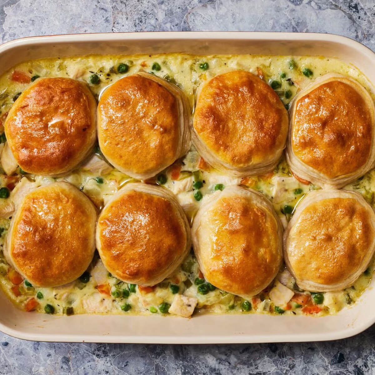 delish chicken pot pie casserole