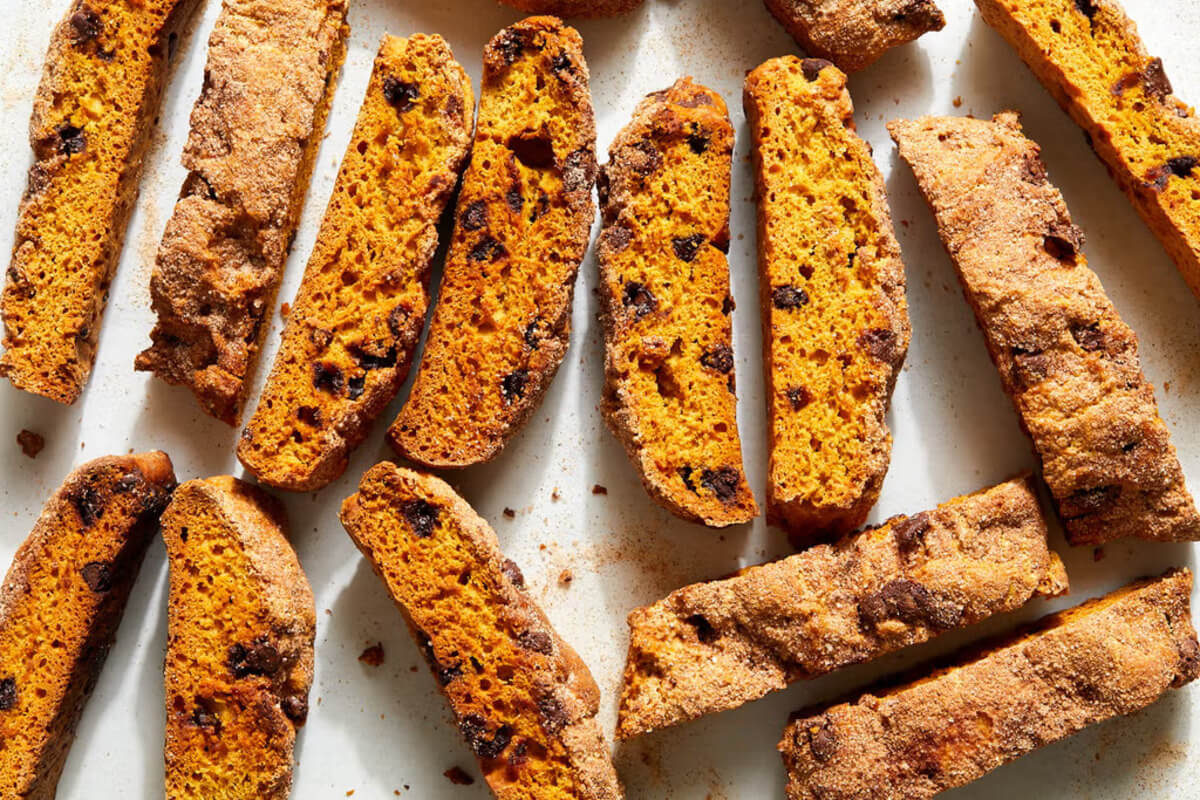 delish pumpkin spice biscotti