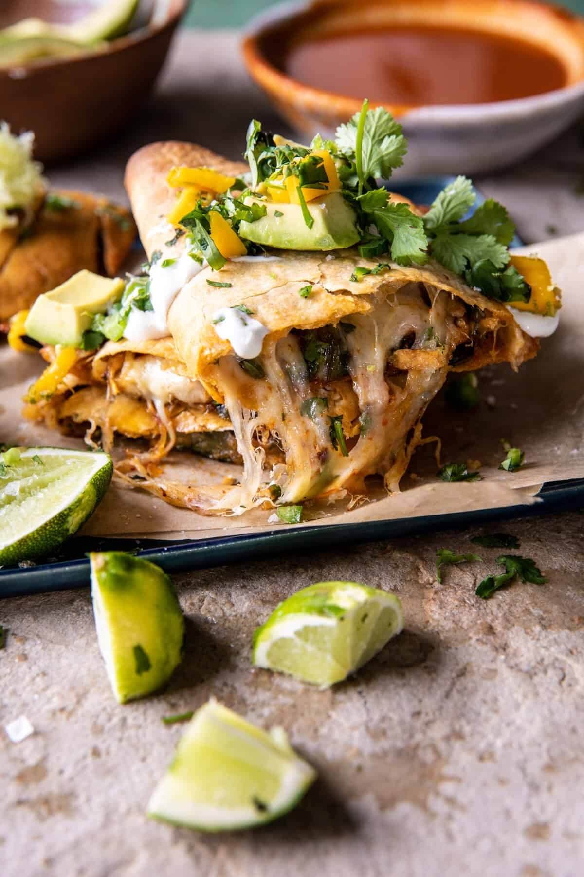 half-baked harvest chicken tinga quesadillas