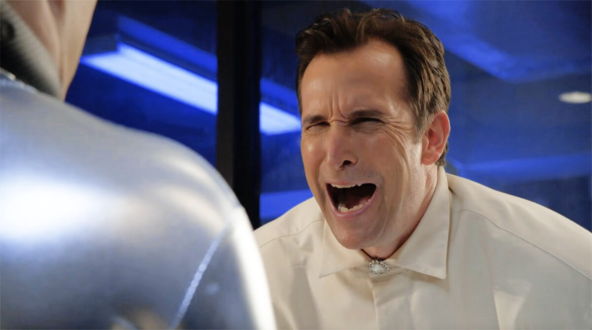 Leverage: Redemption Noah Wyle as Harry Wilson in The Scared Stiff Job