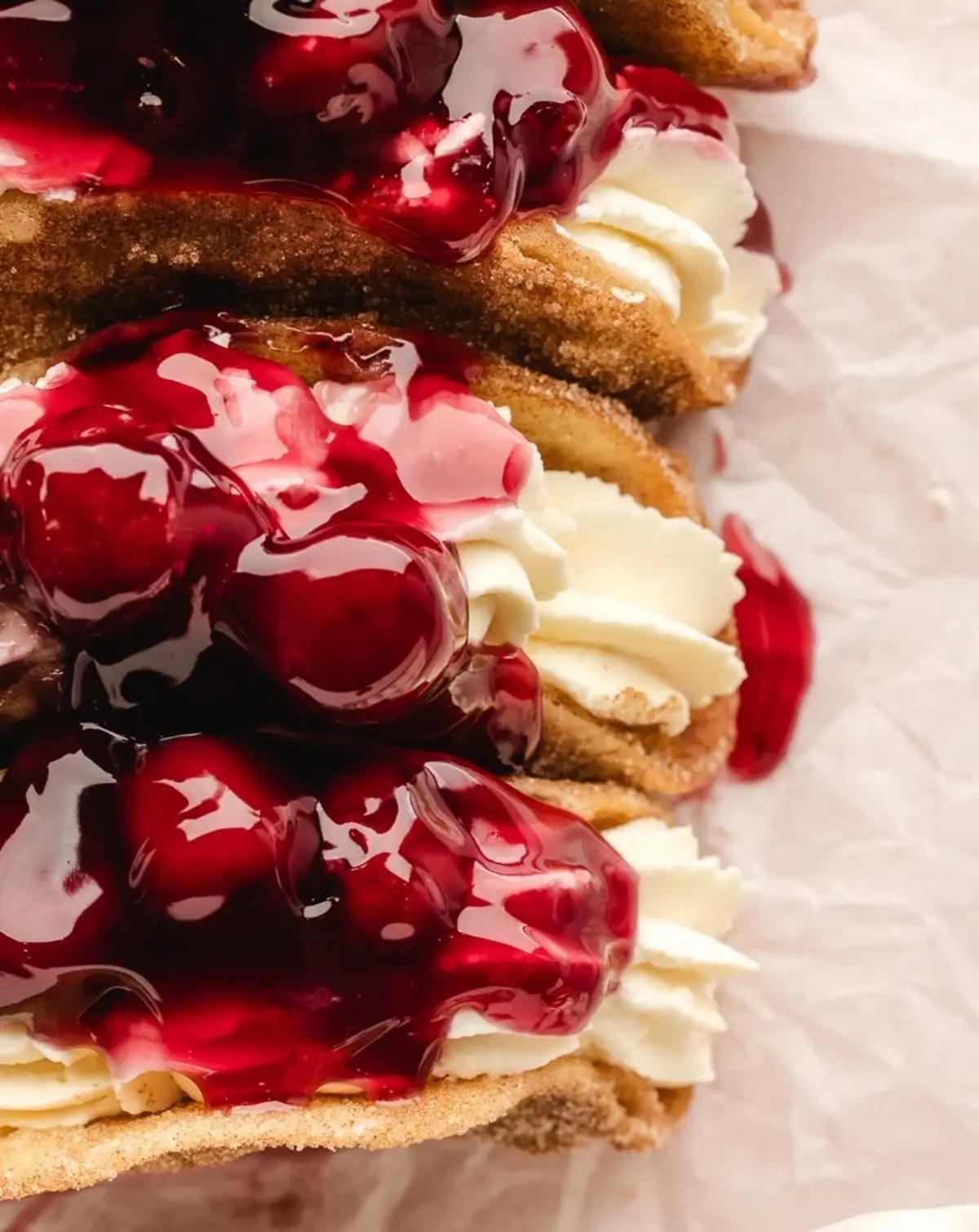 noble pig cherry cheesecake tacos