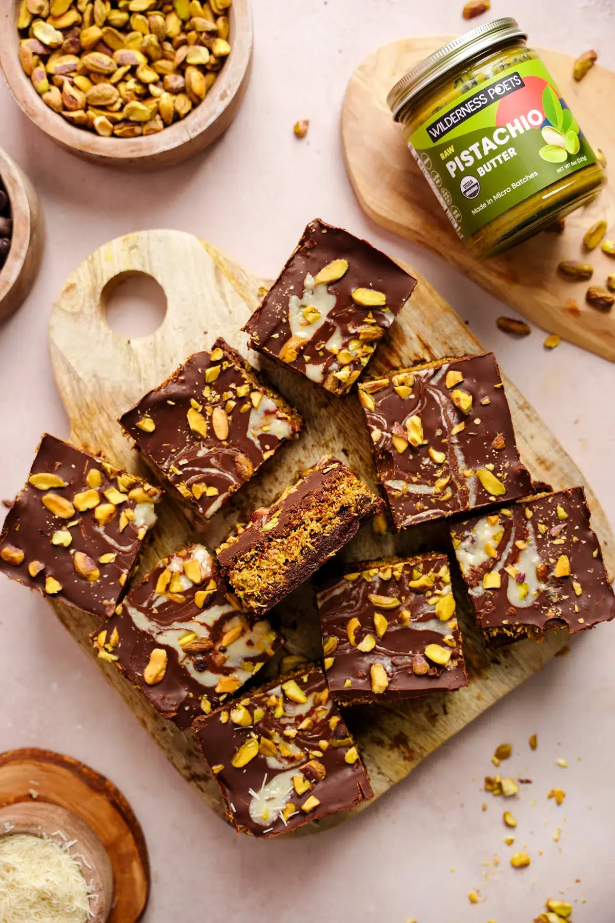 the all natural vegan dubai chocolate brownies