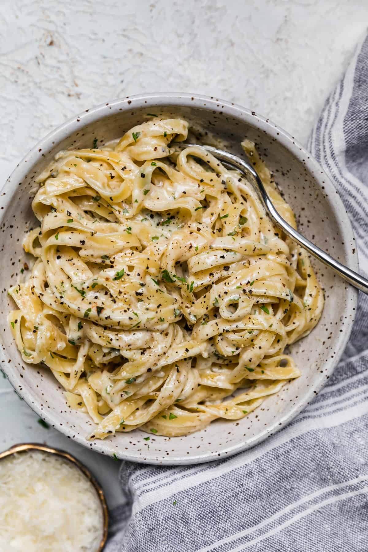 the defined dish fettucine alfredo