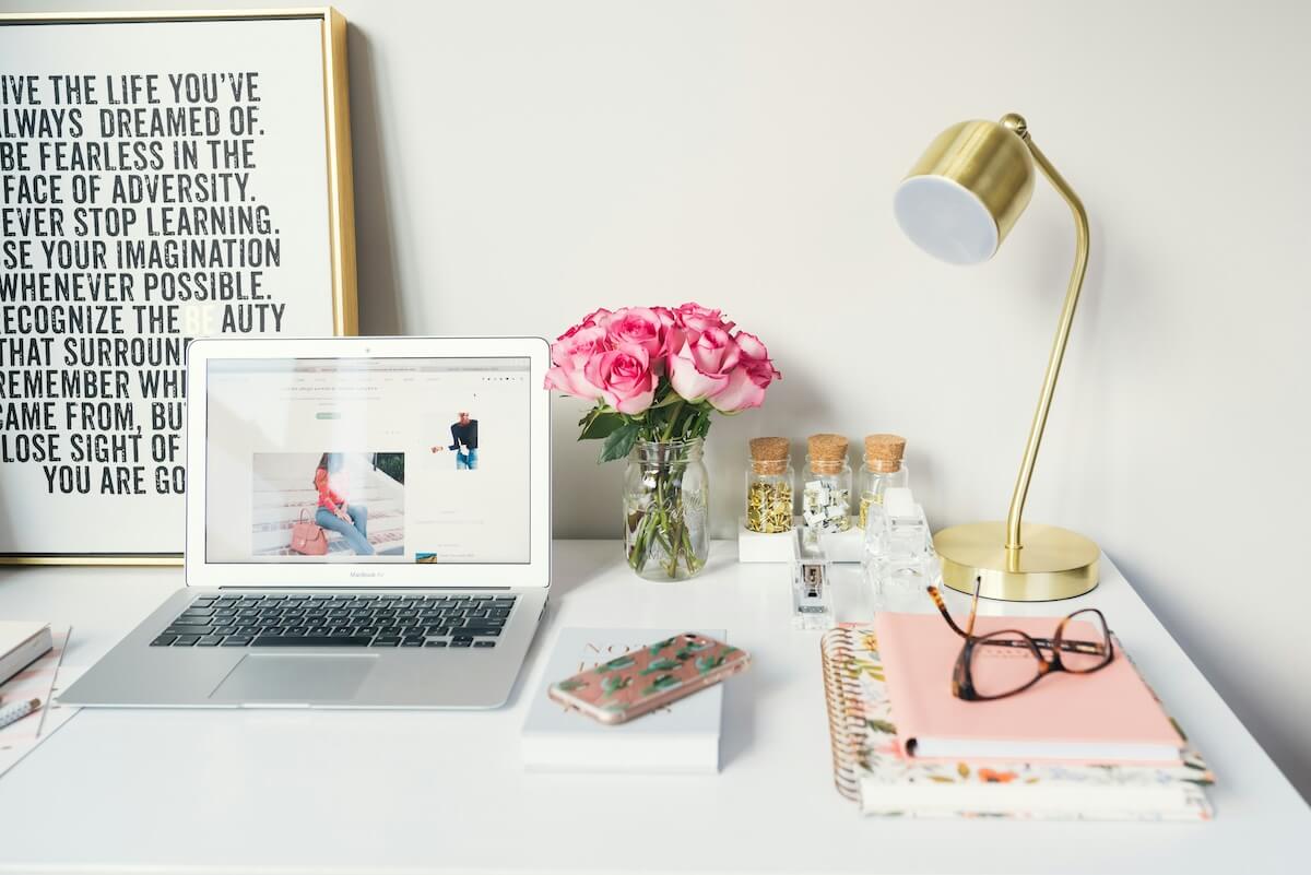 Unsplash: Organized and fashionable desk space by Arnel Hasanovic