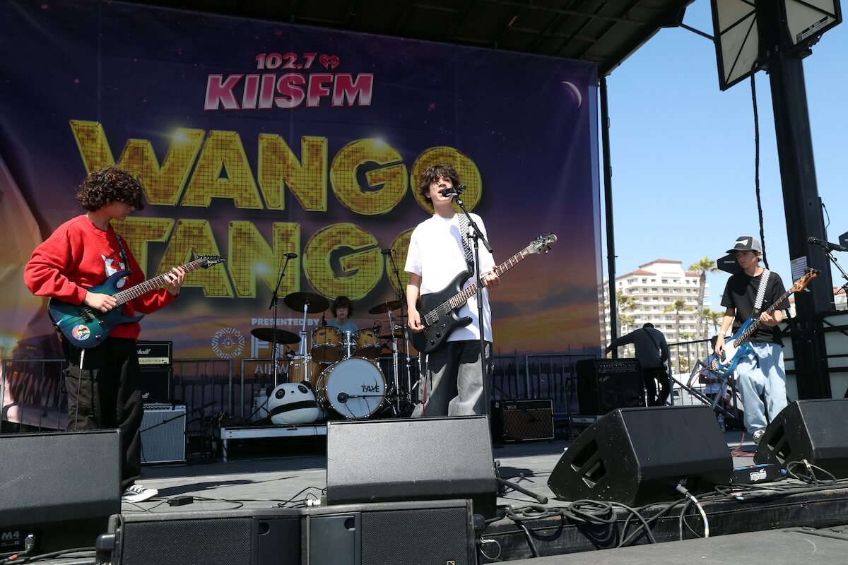 Shutterstock: HUNTINGTON BEACH, CALIFORNIA - MAY 10: (FOR EDITORIAL USE ONLY) (L-R) Dylan Trueblood, Cameron Trueblood, Mason Trueblood and Ethan Trueblood of the musical group Trueblood perform onstage during iHeartRadio's 102.7 KIIS FM Wango Tango in Huntington Beach, California on May 10, 2025. (Photo by Phillip Faraone/Getty Images for iHeartRadio)