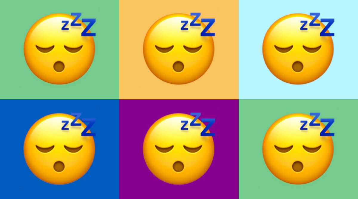 What does the sleeping face emoji 😴 mean in texting