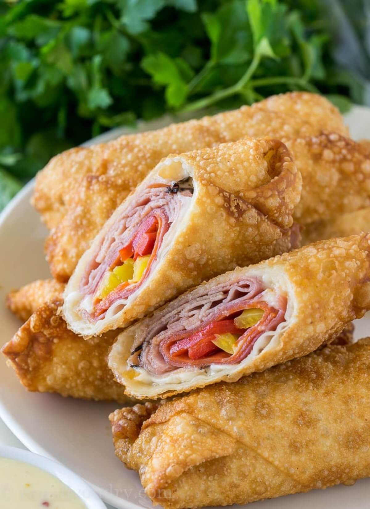 i wash you dry spicy italian egg rolls