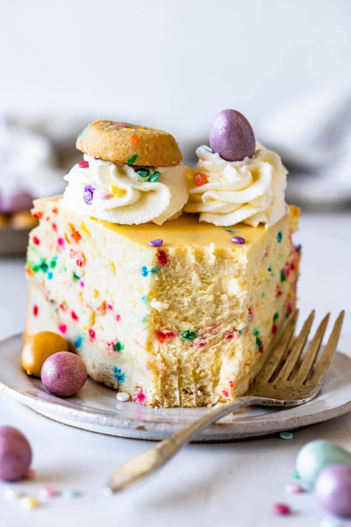 pies and tacos funfetti cheesecake