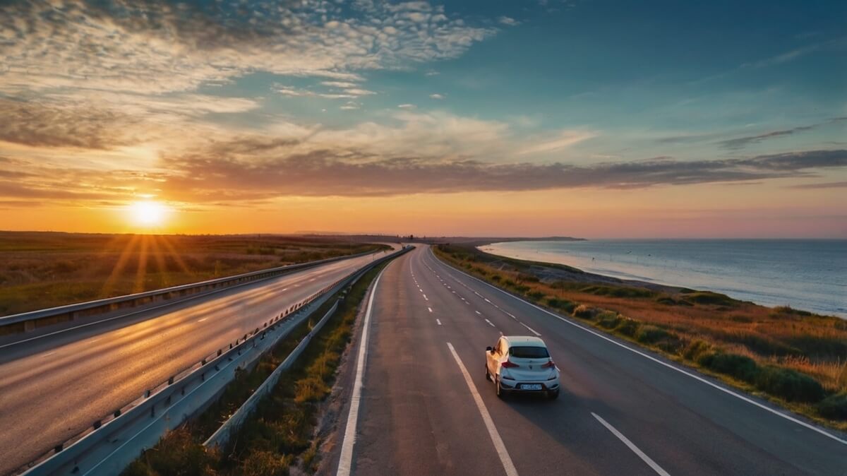 roadtrip by the water