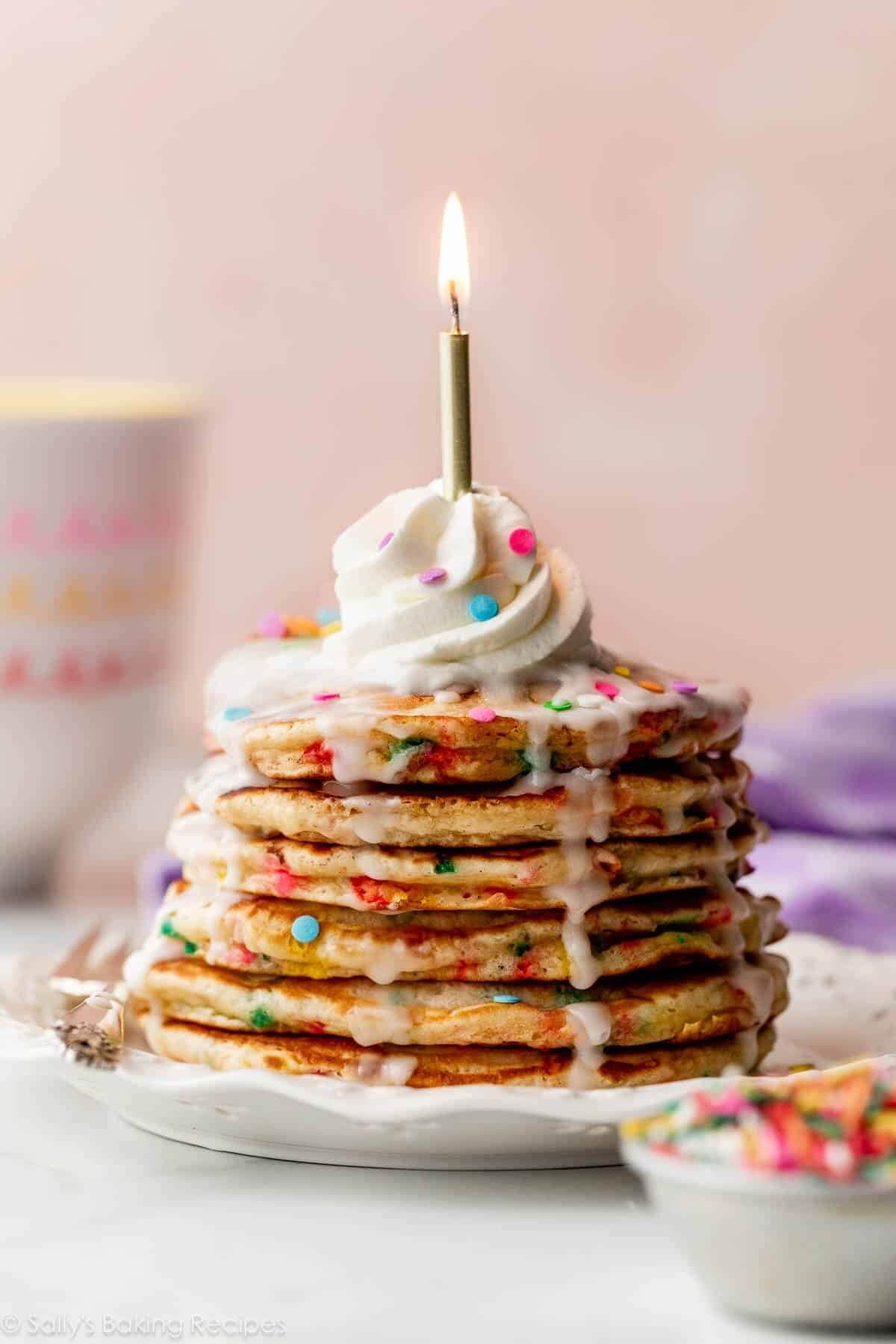 sally's baking addiction birthday cake pancakes