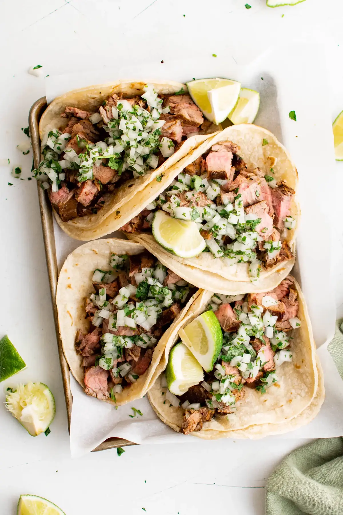 the forked spoon carne asada tacos