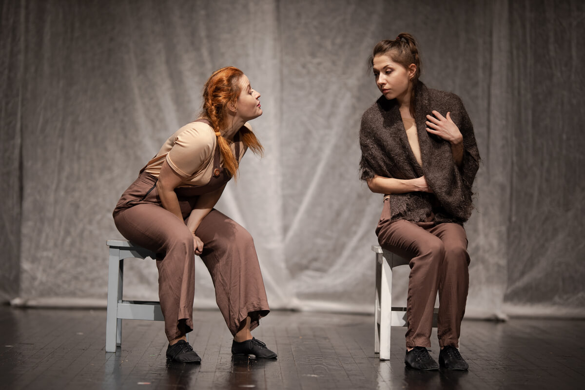 two actors working together