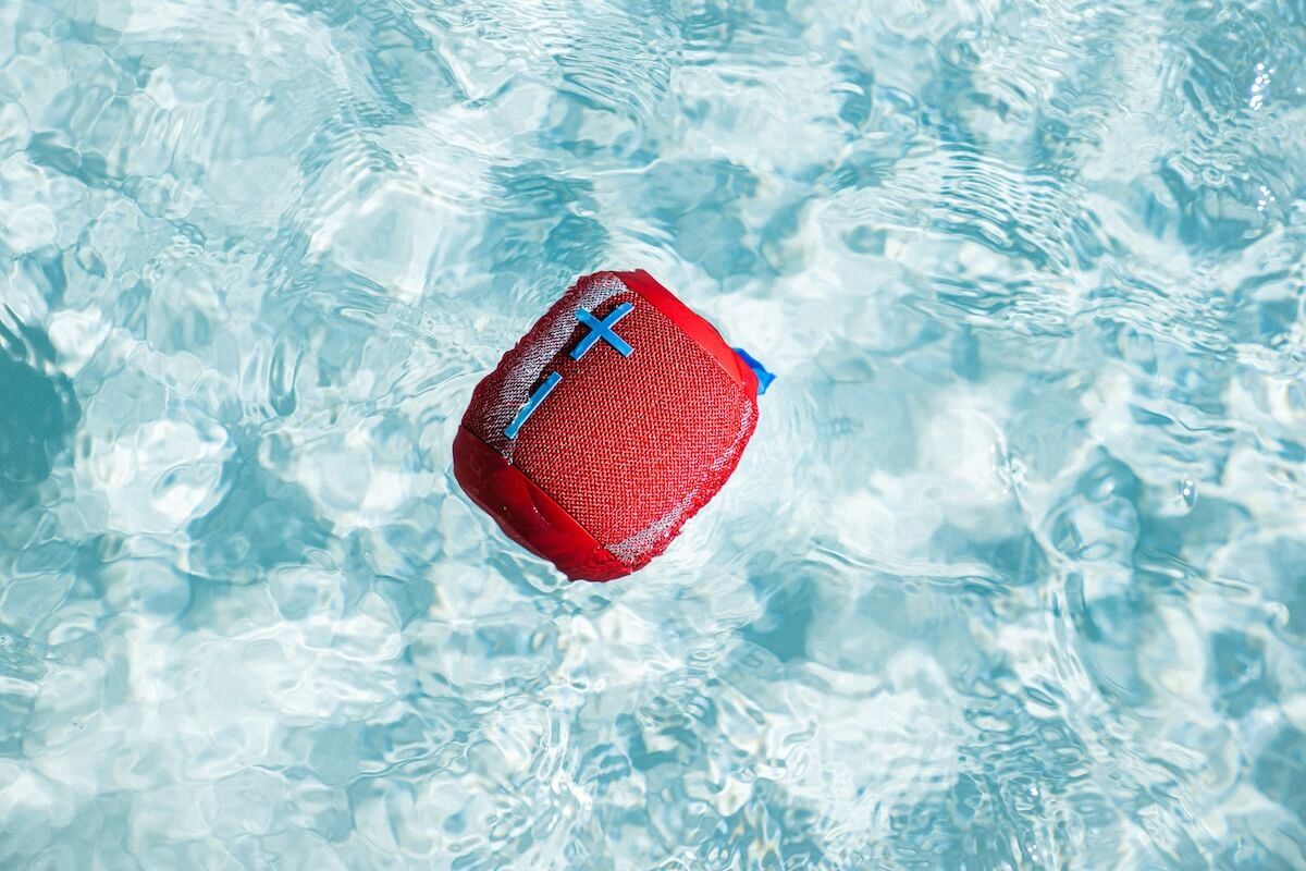 Unsplash: Bluetooth speaker floating in pool by Dushawn Jovic