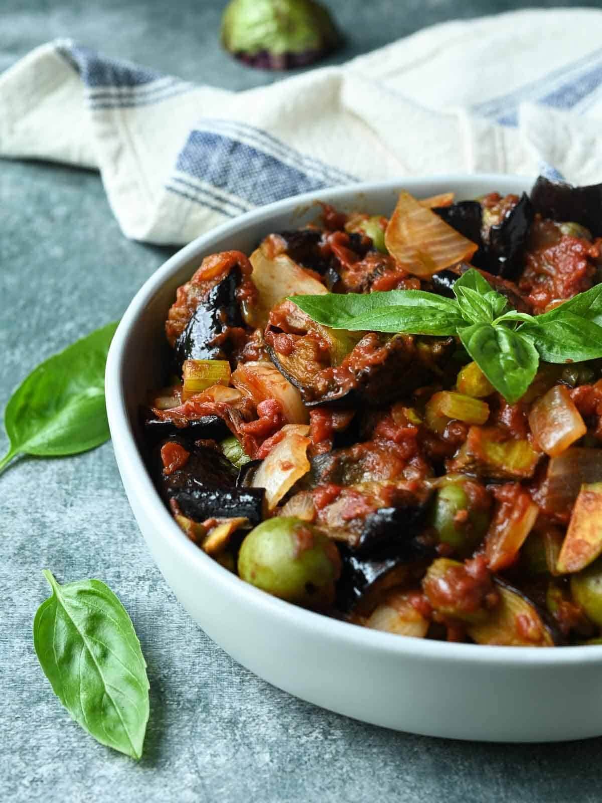 brunch and batter sicilian eggplant caponata
