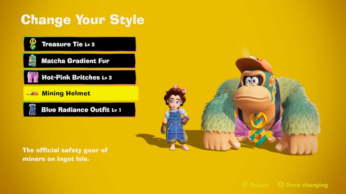 Donkey Kong Bananza: Change Your Style