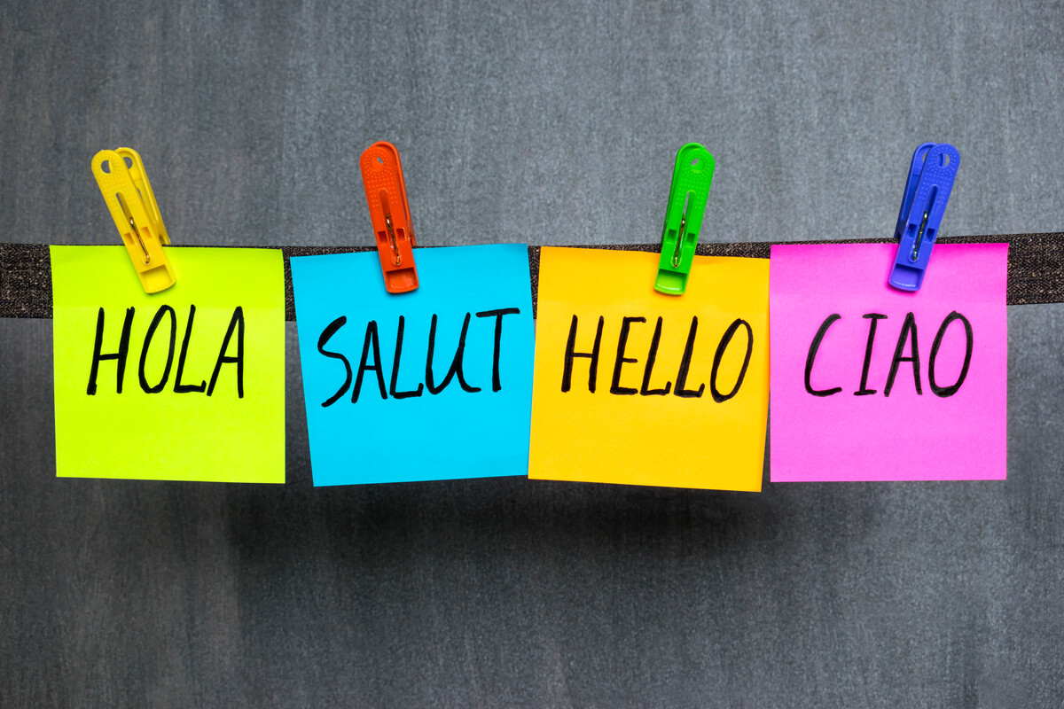 hello on posted notes