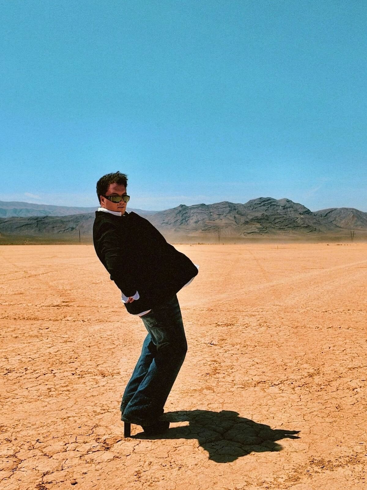 Joey Miceli 'Pretenders' promo image in the desert