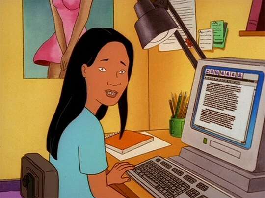 King of the Hill: Connie Souphanousinphone on computer